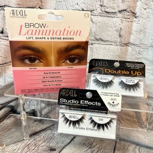 Ardell Brow Lamination Kit with Studio Effects and Double Up Lashes